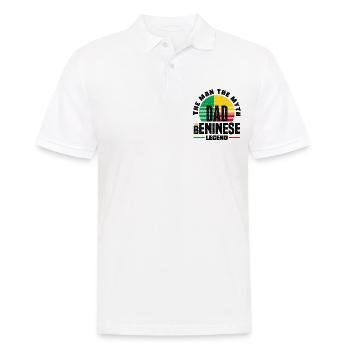 Béninois Bénin Drapeau Béninois Citation - Polo Homme - blanc - Devant - Kai (181cm)