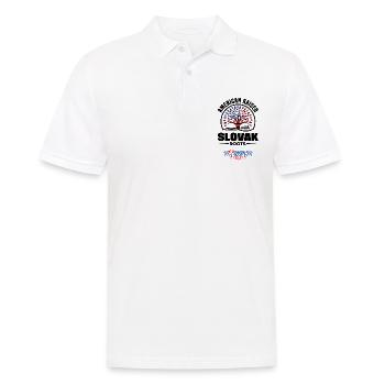 Slovaquie slovaque Citation du drapeau slovaque - Polo Homme - blanc - Devant - Kai (181cm)