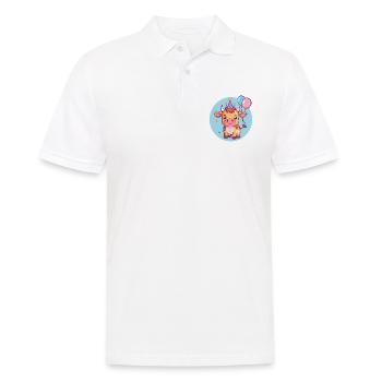 Stier Geburtstag Comic - Männer Poloshirt - Weiß - Vorne - Kai (181cm)
