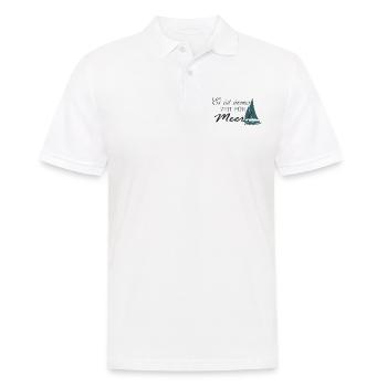 Zeit fuer Meer - Männer Poloshirt - Weiß - Vorne - Kai (181cm)