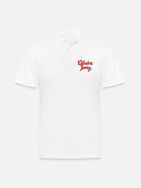 Köln Kölsche Jung cologne boy - Männer Poloshirt - Weiß