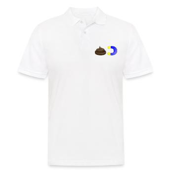 Scheissemagnet - Männer Poloshirt - Weiß - Vorne - Kai (181cm)