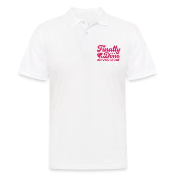 Scheidung Ex Partner Auflösung der Ehe Geschenk - Männer Poloshirt - Weiß - Vorne - Kai (181cm)