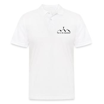 Free in the mountains - Männer Poloshirt - Weiß - Vorne - Kai (181cm)