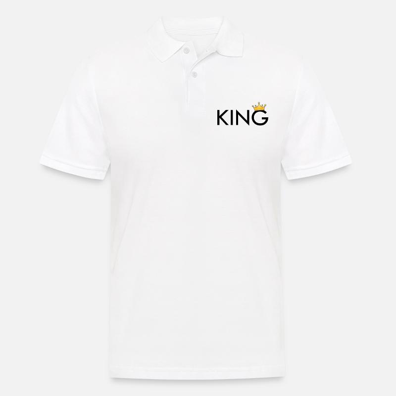 ROI avec couronne - Polo Homme - blanc