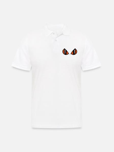 oeil yeux mechant 15 - Polo Homme - blanc