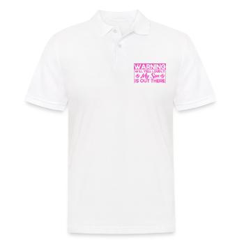 Fußball Mama Sohn Mutter Geschenk - Männer Poloshirt - Weiß - Vorne - Kai (181cm)