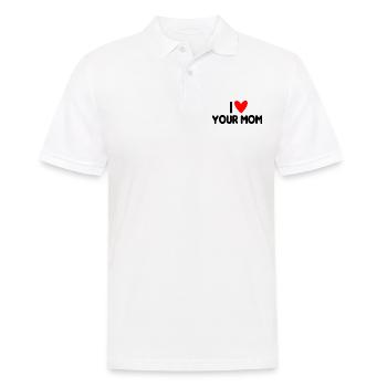 I Love Your Mom - Männer Poloshirt - Weiß - Vorne - Kai (181cm)