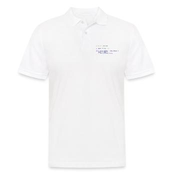 Programmation code logique compte de moutons - Polo Homme - blanc - Devant - Kai (181cm)