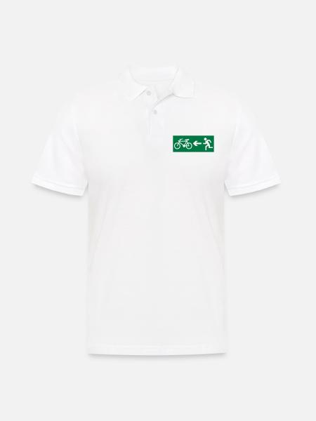 cycling - Men's Polo Shirt - white