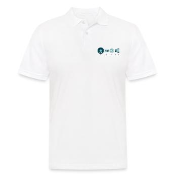 Musikgeschichte - Männer Poloshirt - Weiß - Vorne - Kai (181cm)