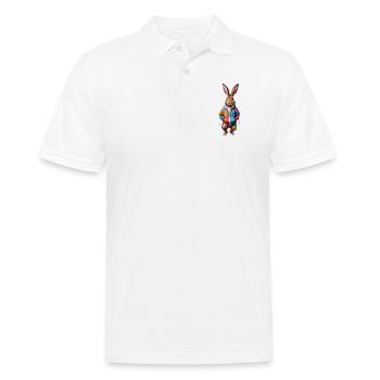 Lapin de Pâques coloré, mignon et mignon pour Pâques - Polo Homme - blanc - Devant - Kai (181cm)