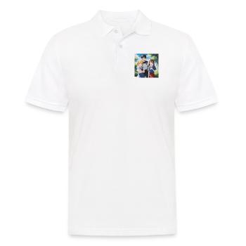 Anime Amis Été - Polo Homme - blanc - Devant - Kai (181cm)