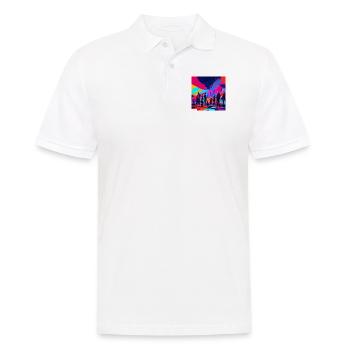 Amitié fantastique numérique - Polo Homme - blanc - Devant - Kai (181cm)
