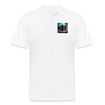 Mages et sorciers Amis - Polo Homme - blanc - Devant - Kai (181cm)