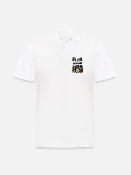 Super Normal 01 Mensch - Männer Poloshirt - Weiß