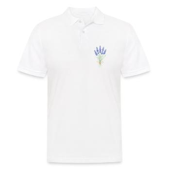 Lavender bouquet - Men's Polo Shirt - white - Front - Kai (181cm)