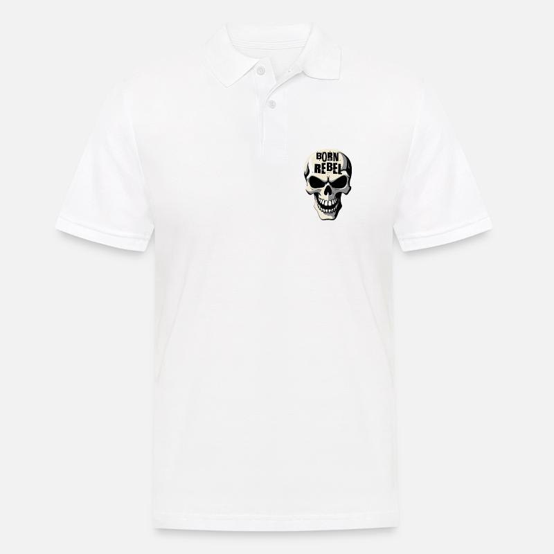 Schädel von Helfspawn - Männer Poloshirt - Weiß