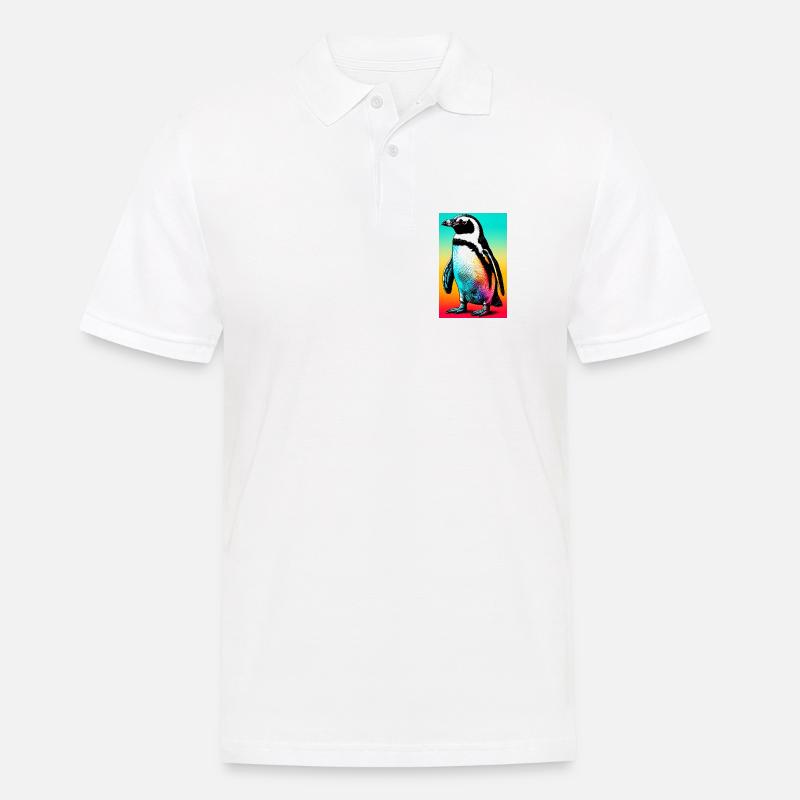 Pinguin - Männer Poloshirt - Weiß