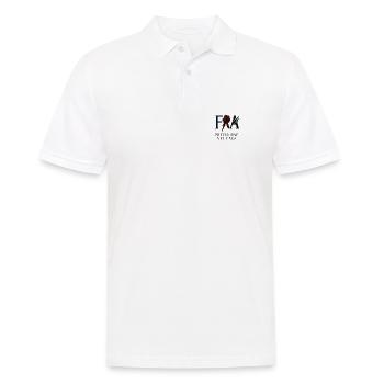 Emblem der Stärke und des Chaos in dunkler Tönung - Männer Poloshirt - Weiß - Vorne - Kai (181cm)