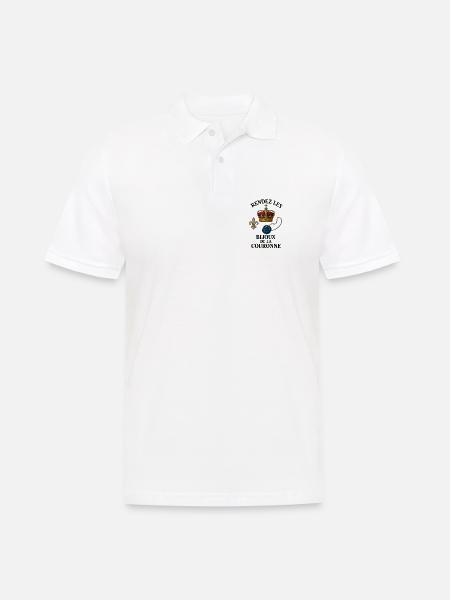 Kronjuwelen - Männer Poloshirt - Weiß