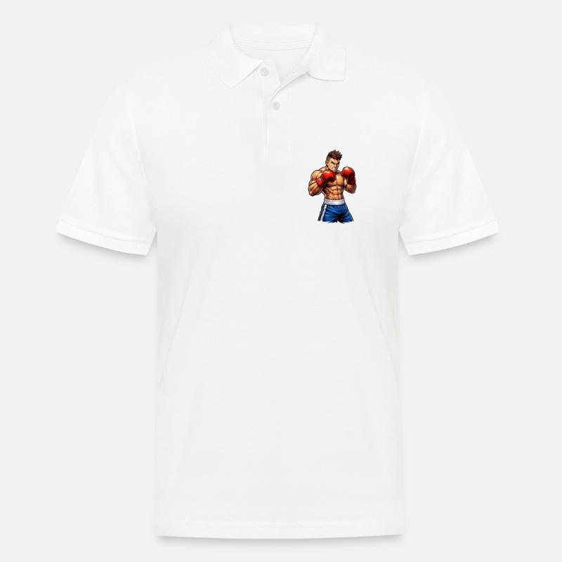 Boxer Boxing Kämpfer - Männer Poloshirt - Weiß