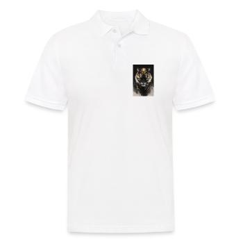 Golden Ember Tiger - Männer Poloshirt - Weiß - Vorne - Kai (181cm)