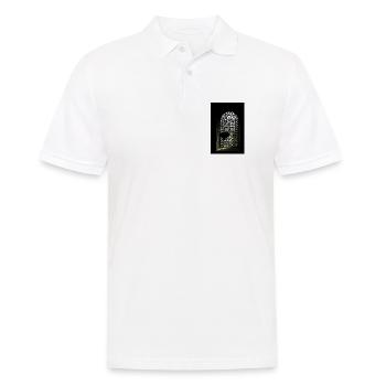 Stained Glass Window Silhouette - Men's Polo Shirt - white - Front - Kai (181cm)