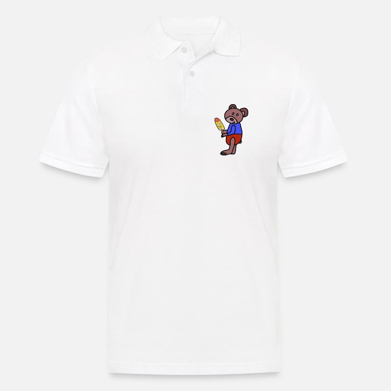 Bär Teddy  Eiskrem  Eis Kind - Men's Polo Shirt - white