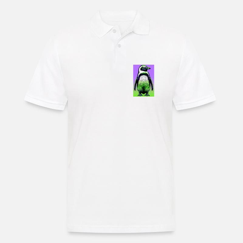 Pinguin - Männer Poloshirt - Weiß