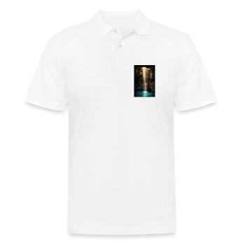 Höhlenbalken und Azurbecken - Männer Poloshirt - Weiß - Vorne - Kai (181cm)