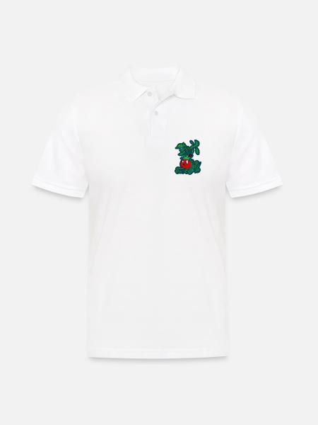 Die ängstliche Punker-Tomate - Männer Poloshirt - Weiß
