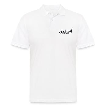 Darwin evolution for Supermans 🦸 ♂️ - Men's Polo Shirt - white - Front - Kai (181cm)