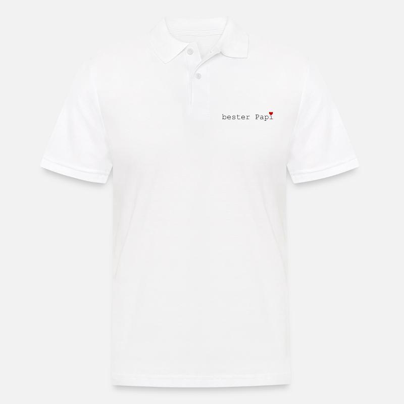 Bester Papi - Männer Poloshirt - Weiß