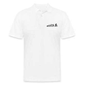 Darwin Evolution for Cyclists 🚴 ♀️ - Men's Polo Shirt - white - Front - Kai (181cm)