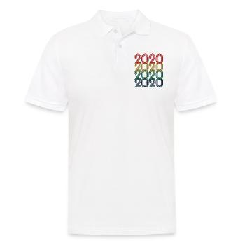 Cool Retro 2020, 3 ans, 3ème anniversaire Enfants - Polo Homme - blanc - Devant - Kai (181cm)