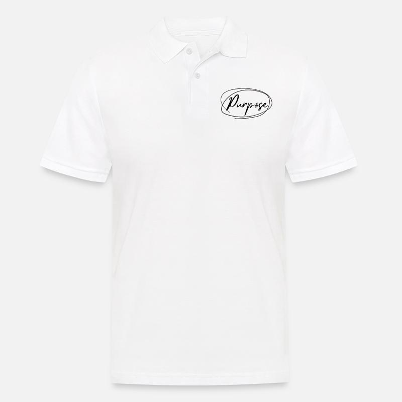 Purpose - Männer Poloshirt - Weiß