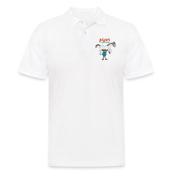 Pippi Langstrumpf Pippi Und Kleiner Onkel - Männer Poloshirt - Weiß - Vorne - Kai (181cm)