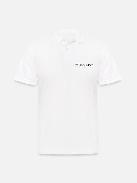 Teamsport Malinois Logo Black - Männer Poloshirt - Weiß