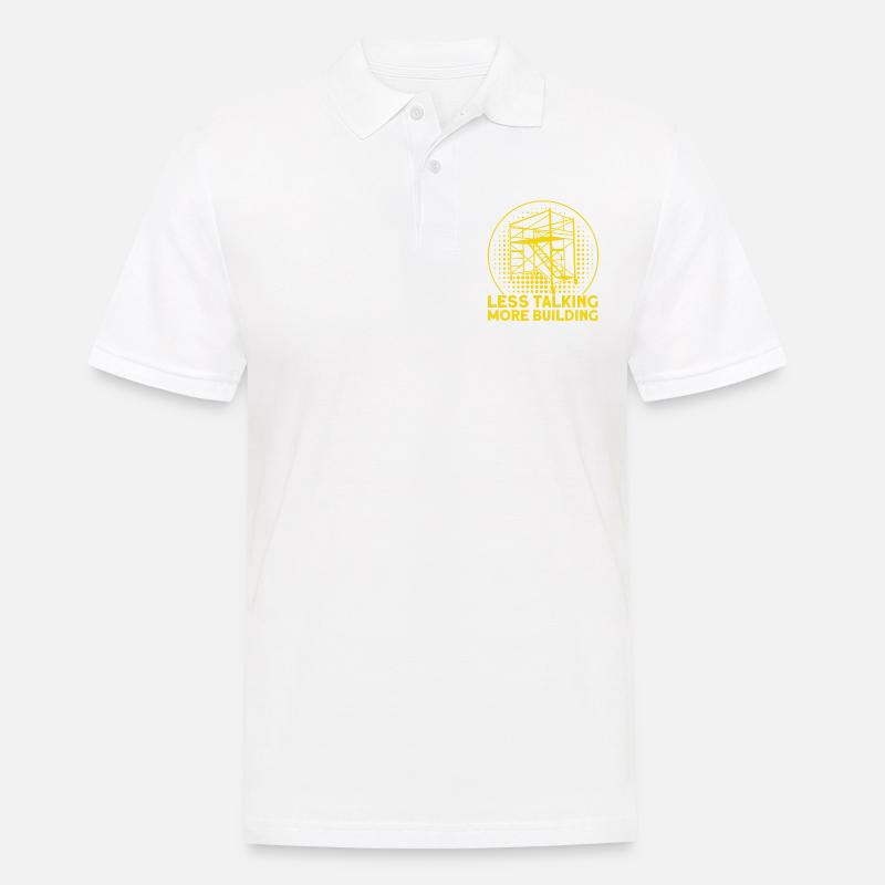 Échafaudage Échafaudage Échafaudage Cadeau - Polo Homme - blanc
