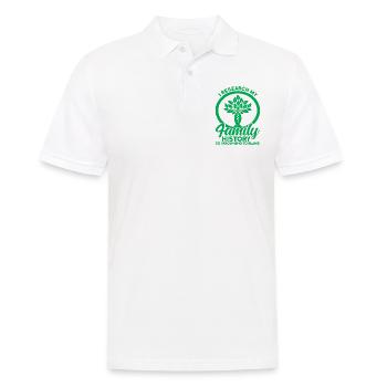 Généalogiste généalogiste Arbre généalogique Geschen - Polo Homme - blanc - Devant - Kai (181cm)