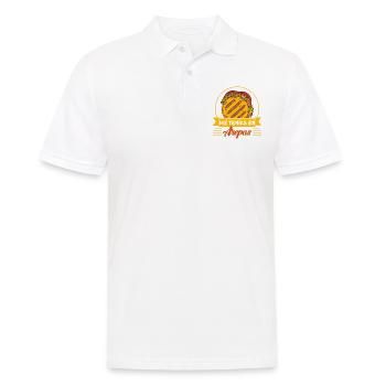 Gourmands vénézuéliens Arepa Gesche - Polo Homme - blanc - Devant - Kai (181cm)