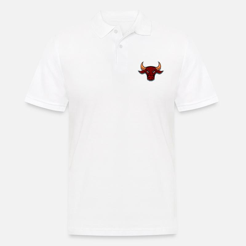 bull - Men's Polo Shirt - white