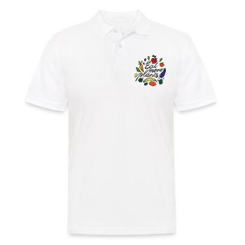Mangez plus de légumes - Polo Homme - blanc - Devant - Kai (181cm)