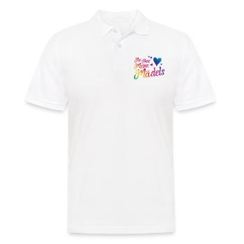 nie ohne meine mädels herz bunt - Männer Poloshirt - Weiß - Vorne - Kai (181cm)