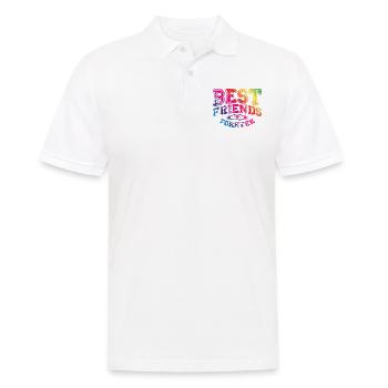 best friends colorful - Men's Polo Shirt - white - Front - Kai (181cm)
