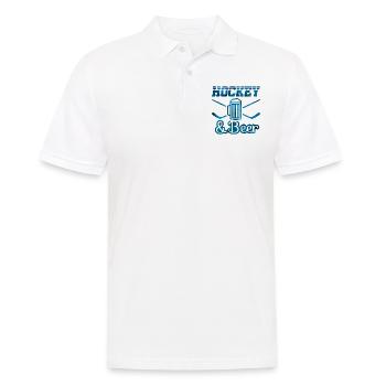 hockey bière hockey hockey - Polo Homme - blanc - Devant - Kai (181cm)