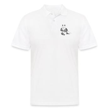 Panda tribal - Polo Homme - blanc - Devant - Kai (181cm)