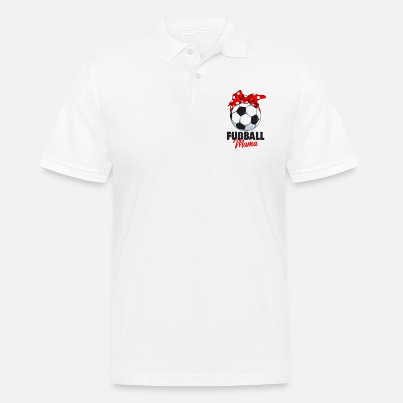 Fußball Mama - Männer Poloshirt - Weiß
