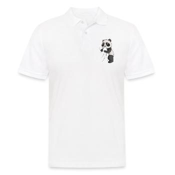 Panda lover Panda Bear Girl - Men's Polo Shirt - white - Front - Kai (181cm)